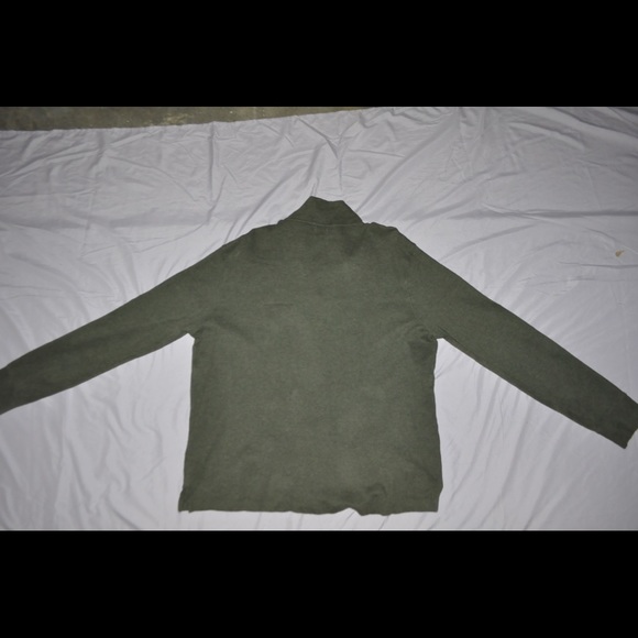 Polo army green zip up pull over  newish - Picture 5 of 5